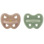 Lot de 2 t�tines physiologiques 3 - 36 mois beige vert