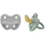 Lot de 2 t�tines physiologique caoutchouc naturel multi - coloured