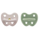 Lot de 2 t�tines rondes moss green et soft pebble 3 - 36 mois multi - coloured