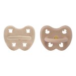 Lot de 2 tétine ronde sand et tan beige 3 - 36 mois beige Lot de 2 tétine ronde sand et tan beige 3 - 36 mois beige