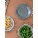 Lot 3 assiettes vert