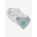 Lot de 3 bavoirs bandanas en gaze de coton tanzanie