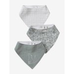 Lot 3 bavoirs bandanas en gaze de coton dans les bois