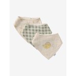 Lot 3 bavoirs bandanas en gaze de coton oies Lot 3 bavoirs bandanas en gaze de coton oies