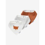 Lot 3 bavoirs bandanas en gaze de coton lot renard Lot 3 bavoirs bandanas en gaze de coton lot renard