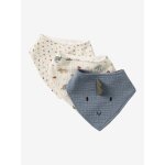 Lot de 3 bavoirs bandana minisaurus