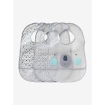 Lot de 3 bavoirs plastifis avec rcuprateur assortis ours