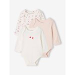 Lot de 3 bodies manches longues b�b� �cru