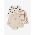 Lot 3 bodies naissance manches longues �cru