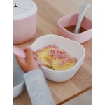 Lot de 3 bols gigogne beaba en silicone velvet grey + cotton + dusty r Lot de 3 bols gigogne beaba en silicone velvet grey + cotton + dusty r