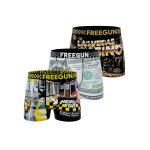 Lot de 3 boxers american vibes noir / jaune / bleu / rouge / or Lot de 3 boxers american vibes noir / jaune / bleu / rouge / or