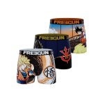 Lot de 3 boxers dragon ball z orange / noir / bleu