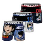 Lot de 3 boxers enfant olive et tom bleu marine / noir / blanc / rouge