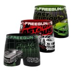 Lot de 3 boxers fast and furious rouge / gris / vert / noir