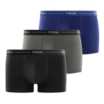 Lot de 3 boxers frgn noir / bleu marine / gris foncé / bl Lot de 3 boxers frgn noir / bleu marine / gris foncé / bl