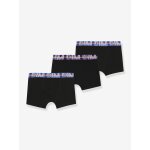 Lot de 3 boxers gar�on ceinture contrast�e ecodim noir