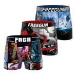 Lot de 3 boxers gar�on junior collection heroes bleu / noir / rouge / gris / rose