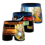 Lot de 3 boxers junior dragon ball daima orange / bleu / noir / vert / jaune