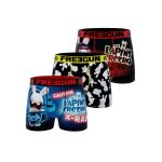 Lot de 3 boxers lapins crétins bleu / jaune / rouge / noir / blanc Lot de 3 boxers lapins crétins bleu / jaune / rouge / noir / blanc