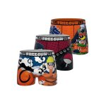 Lot de 3 boxers naruto classic orange / bleu / rouge / noir / bleu