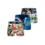 Lot de 3 boxers pop summer art bleu / blanc / violet Lot de 3 boxers pop summer art bleu / blanc / violet