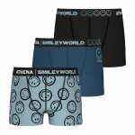 Lot de 3 boxers smileyworld� i marine - print smiley