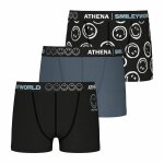 Lot de 3 boxers smileyworld� i noir - print smiley