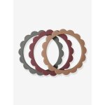 Lot de 3 bracelets de dentition fleur - vert