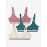 Lot de 3 brassi�res fille unies jonen �cru
