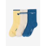 Lot 3 chaussettes assorties jaune p�le