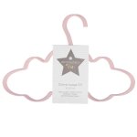Lot de 3 cintres nuage enfant rose
