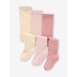 Lot de 3 collants bb maille cru