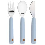 Lot de 3 couverts happy rascals bleu