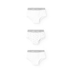 Lot de 3 culottes en coton blanc Lot de 3 culottes en coton blanc