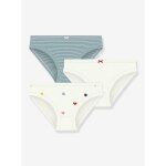 Lot de 3 culottes coton petit bateau blanc