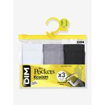 Lot de 3 culottes fille les pockets ecodim blanc