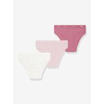 Lot de 3 culottes fille les pockets ecodim rose