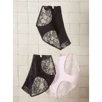 Lot 3 culottes grossesse dentelle coton bio rose p�le