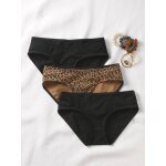 Lot 3 culottes de grossesse envie de fraise noir + lopard