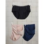 Lot de 3 culottes de grossesse en viscose de bambou marine