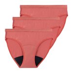 Lot de 3 culottes menstruelles athena fille rouge min�ral