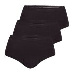 Lot de 3 culottes menstruelles taille haute femme noir