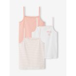 Lot de 3 dbardeurs fantaisie fille basics cru
