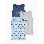 Lot de 3 dbardeurs garon baleines bleu ciel