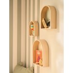 Lot de 3 tagres maison arc - en - ciel vert sauge