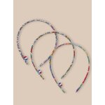 Lot de 3 fins serre - têtes en tissu liberty lib meadow song Lot de 3 fins serre - têtes en tissu liberty lib meadow song