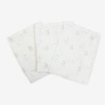 Lot de 3 gants de toilette blanc