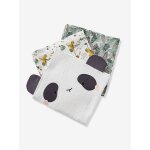 Lot de 3 langes hano vert / multicolore