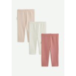 Lot de 3 leggings enfant en molleton ultra chaud rose