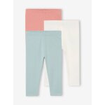 Lot 3 leggings unis bébé bleu grisé Lot 3 leggings unis bébé bleu grisé